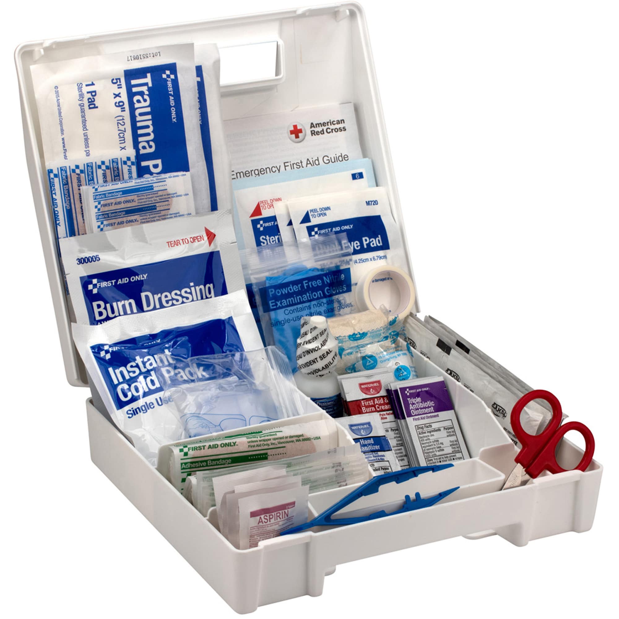 First Aid Only 25-Person Bulk Plastic First Aid Kit - ANSI Compliant