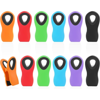 12 Pack Magnetic Chip Clips Bag Clips Food Bag Clips for Food Packages